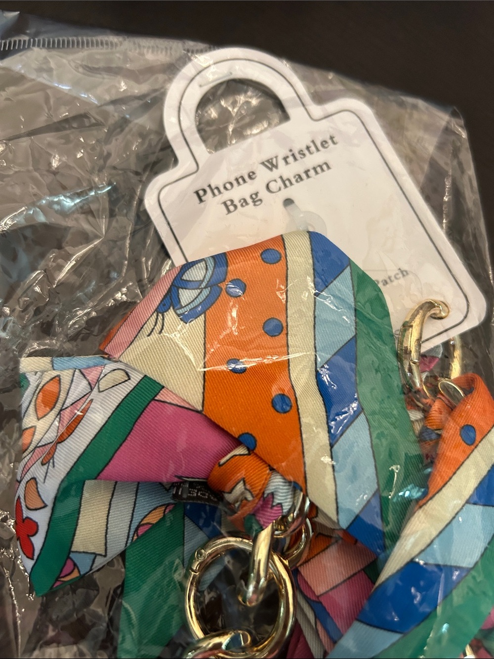 Colorful Multicolor Women’s Wristlet Bag Charm